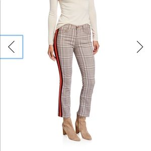 NWT MOTHER 'The Insider' Plaid Print Cropped Pant